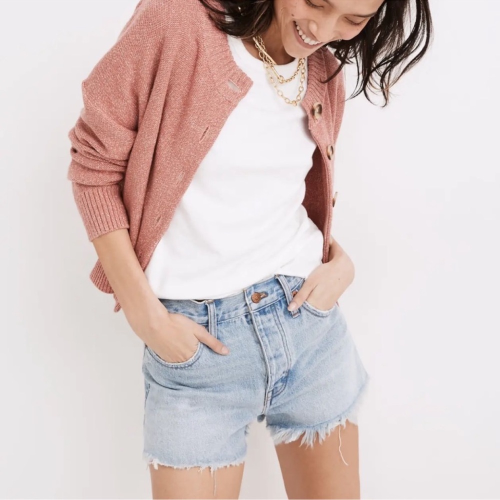 Madewell Relaxed Denim Cut Off Shorts Women's Size 25